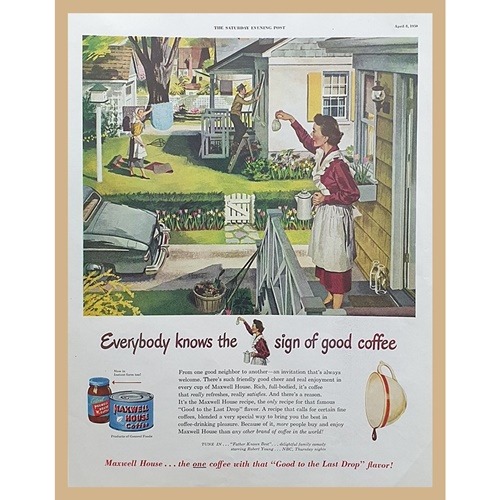 1950&#039; MAXWELL HOUSE COFFEE